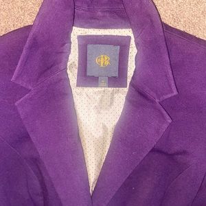 Purple blazer suit coat